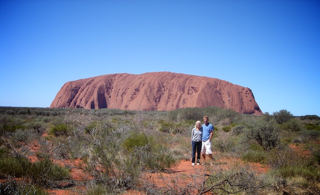 Ali and Pat at Uluru