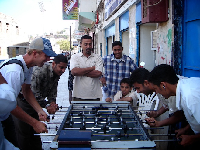 Foosball with the Locals