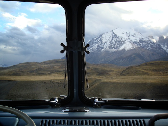 Torres del Paine Bus View