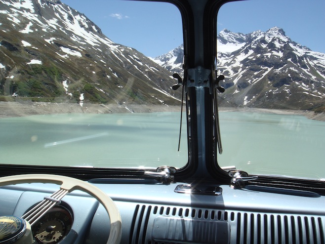 Austrian Alps Bus View